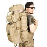 Beige Large Camping Military Operation Backpack - 110 Liter Bag