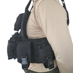 Functional Cordura Black Airsoft Military Tactical Vest