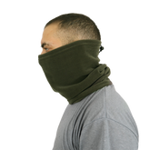 Dark Khaki Fleece Neck Collar - Beanie Model