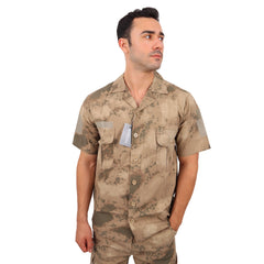 Deserton Camouflage Tactical Multi-Pocket Short Sleeve Shirt