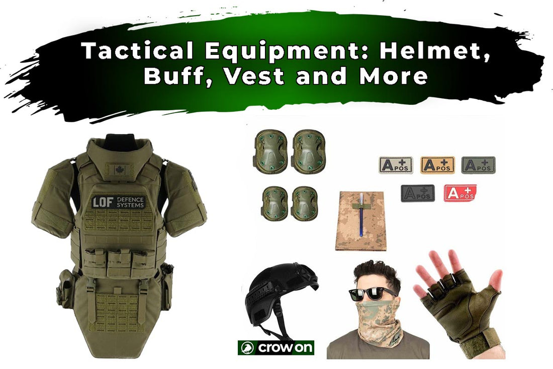 Tactical Equipment: Helmet, Buff, Vest and More