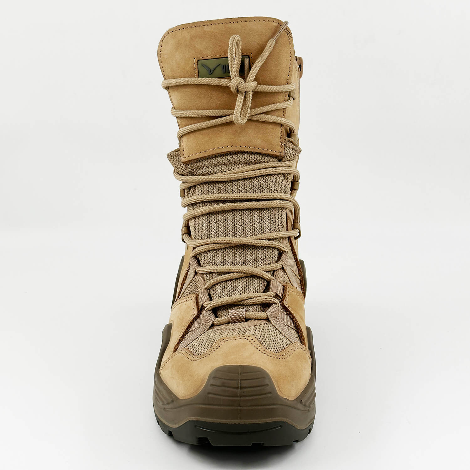 Beige Tactical Military Zippered Long Outdoor Shoes (CR1)