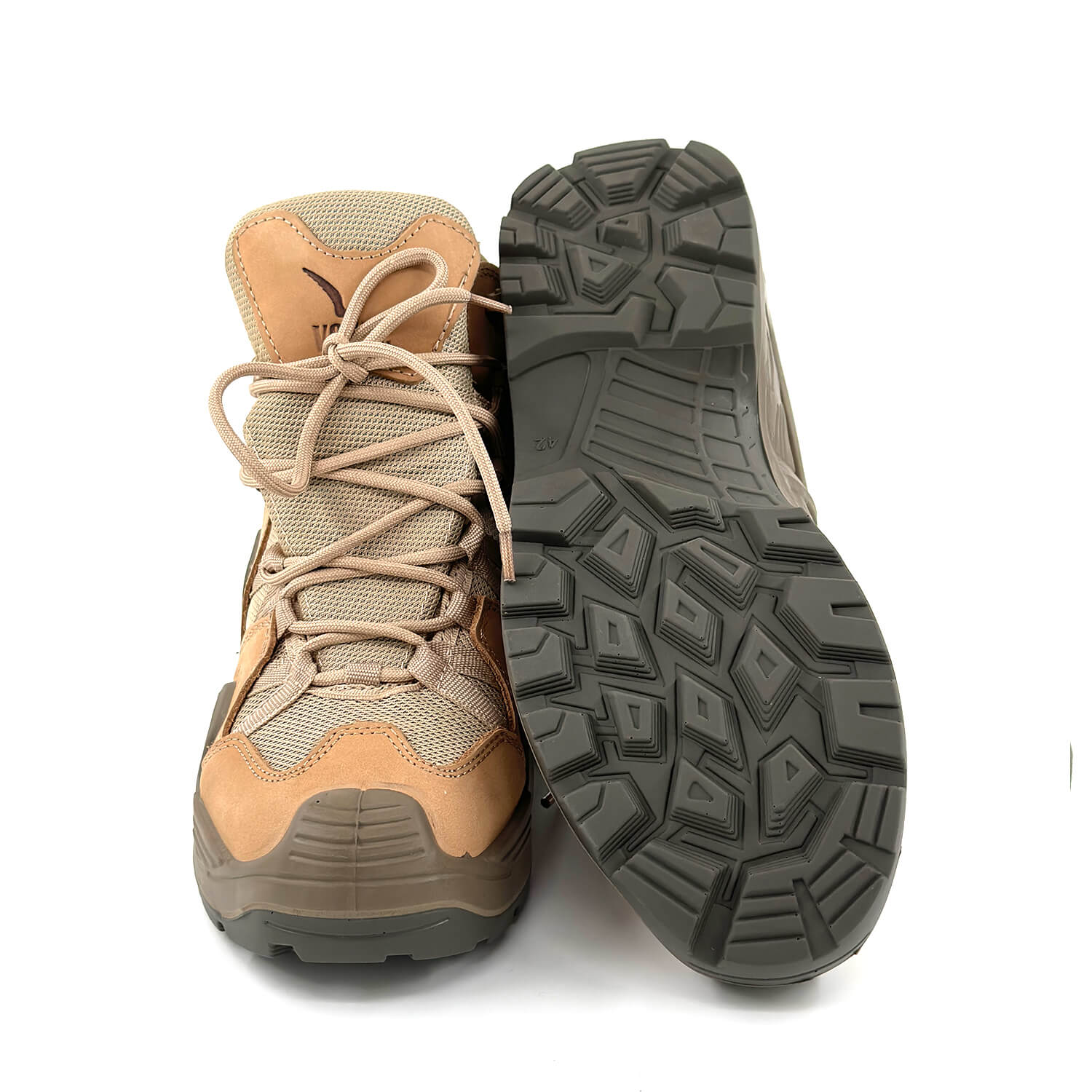 Beige Tactical Military Zipperless Waterproof Boots (CRW2)