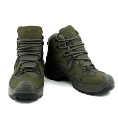 Khaki Tactical Military Zipperless Waterproof Boots (CRW2)