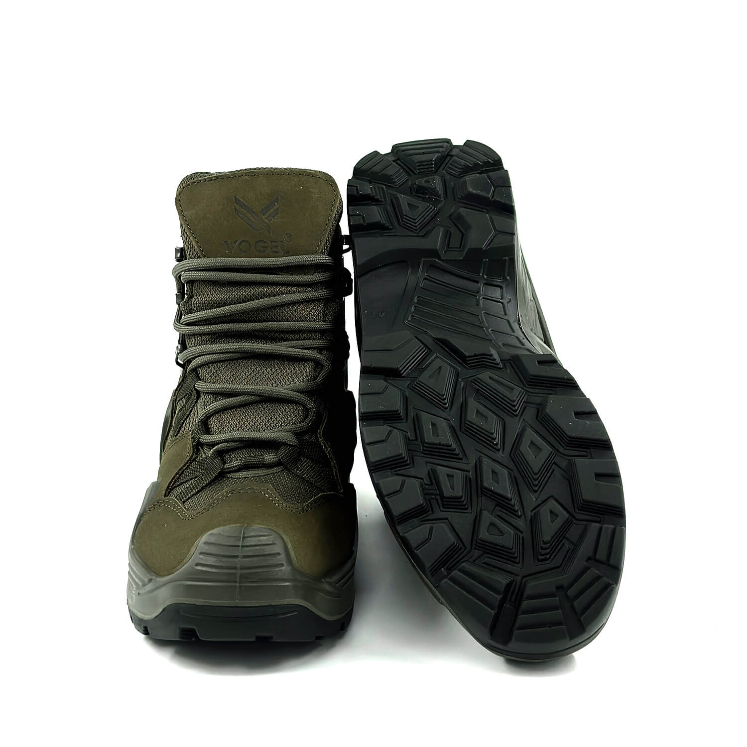 Khaki Tactical Military Zipperless Waterproof Boots (CRW2)