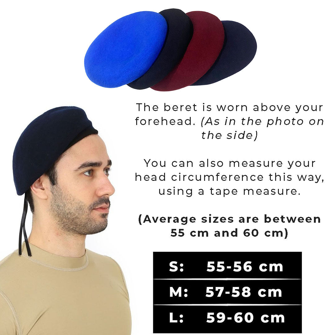 Blue Military Beret - French Beret