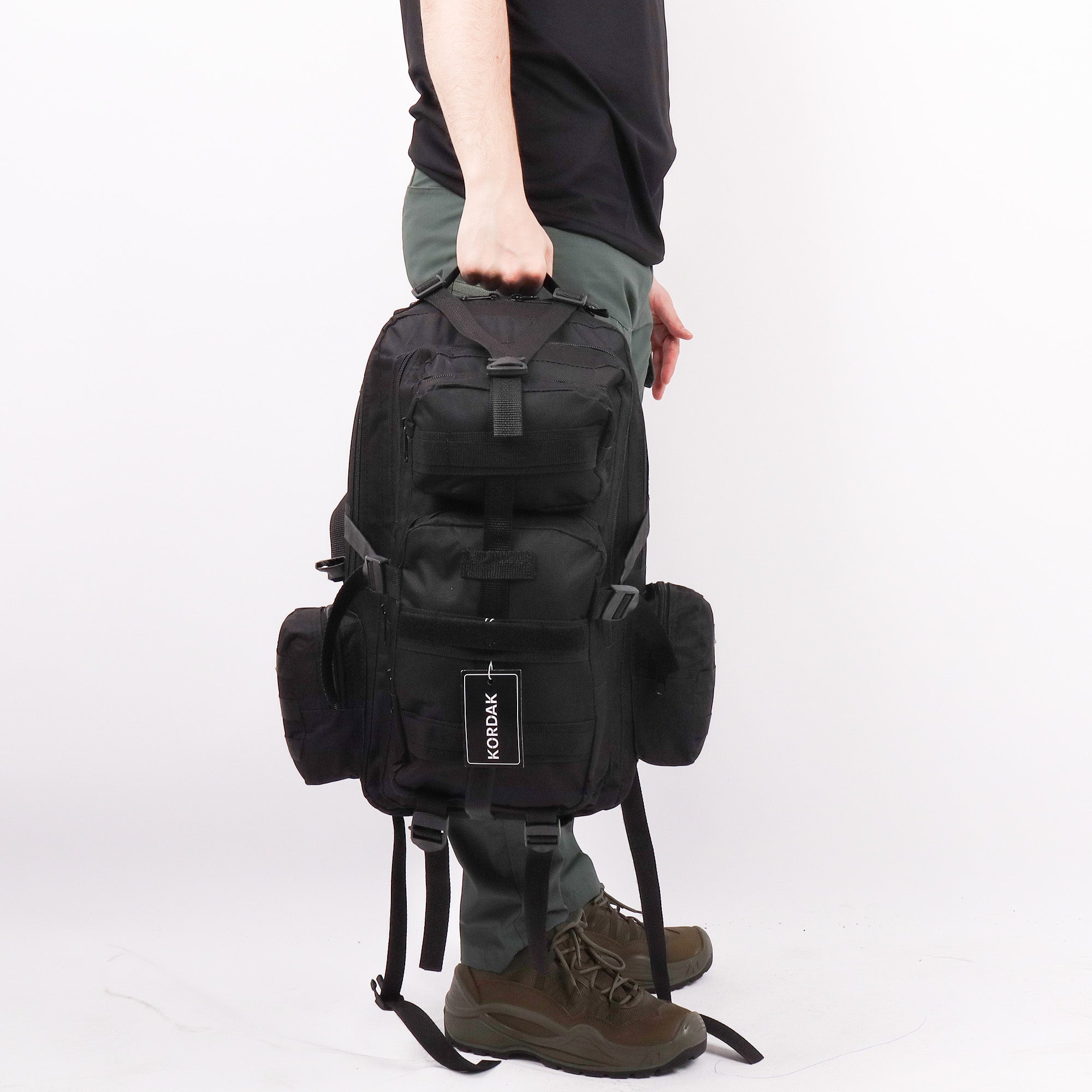 Black Hike Outdoor Backpack - 42 Liters Bag