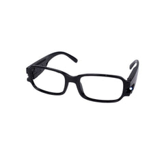 Black LED Lighted Book Reading Glasses (No Glass)