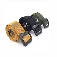 Beige Double Sided Plastic Buckle Belt