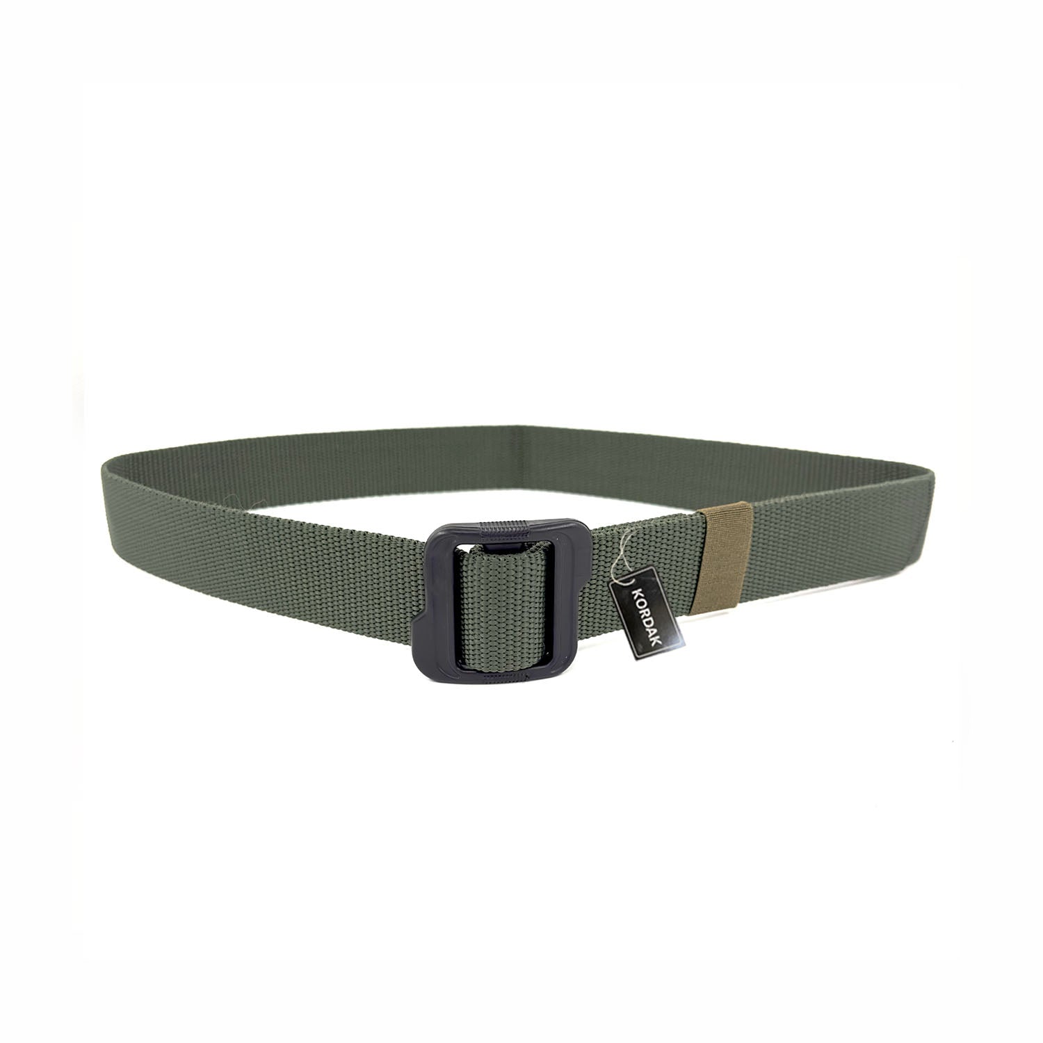 Khaki Double Sided Plastic Buckle Belt