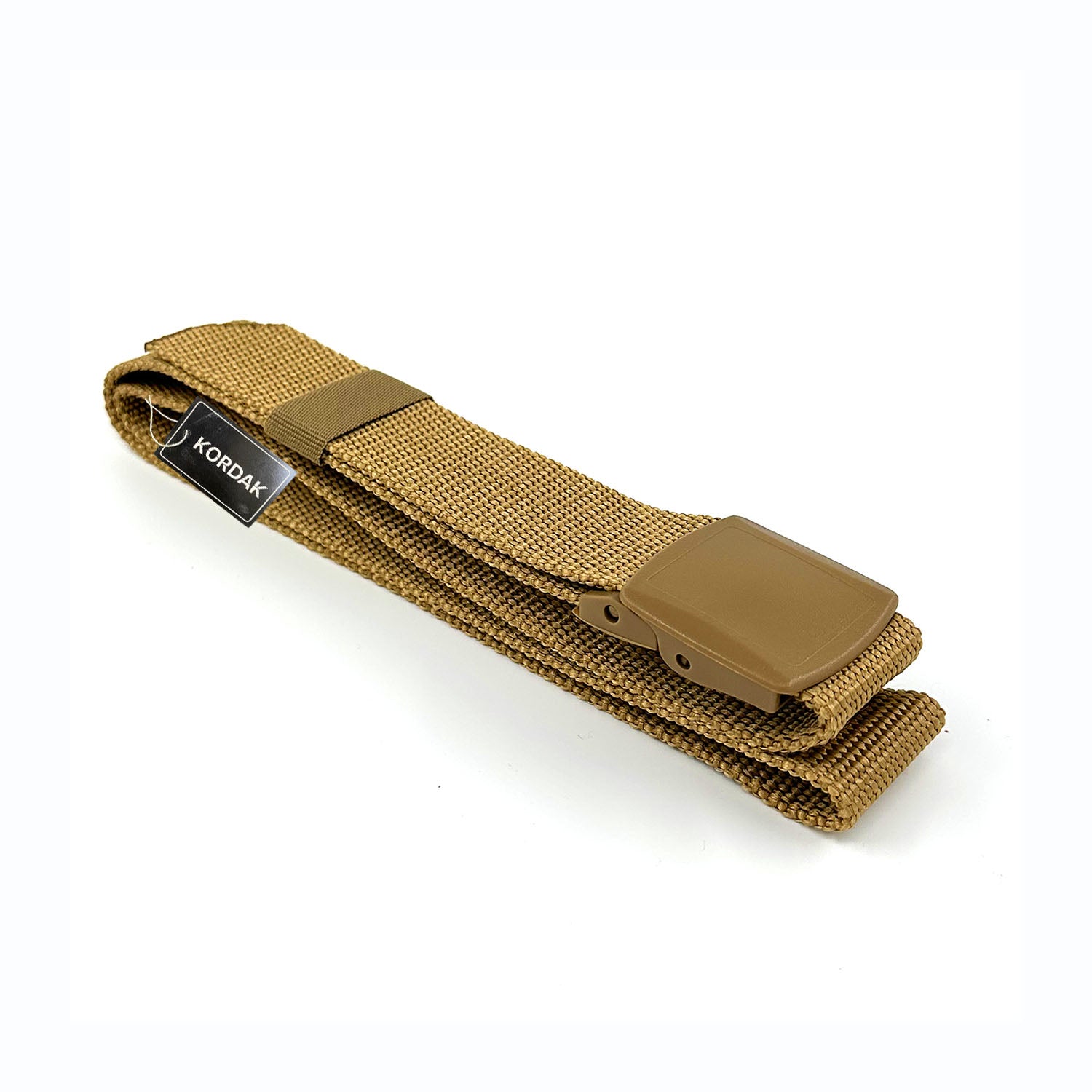 Beige Anti-Slip Belt with Plastic Buckle