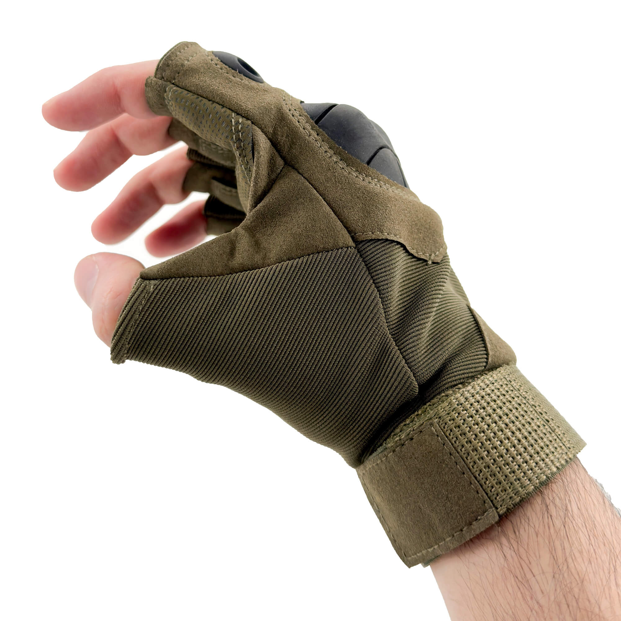 Dark Khaki Motorcycle Airsoft Paintball Military Short Gloves