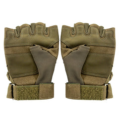 Dark Khaki Motorcycle Airsoft Paintball Military Short Gloves