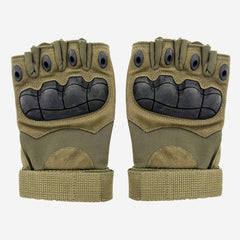 Dark Khaki Motorcycle Airsoft Paintball Military Short Gloves