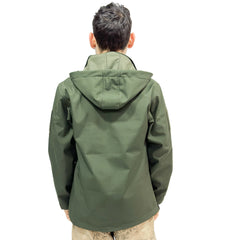 Khaki Wind-Waterproof Softshell Fabric Tactical Coat
