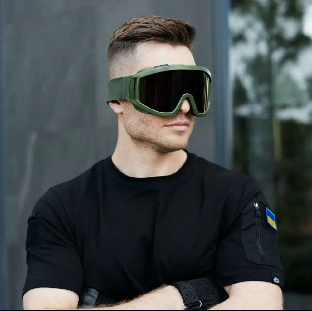 Khaki Ballistic Protective Tactical Glasses