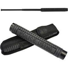 Telescopic Black Police Truncheon - Police Baton