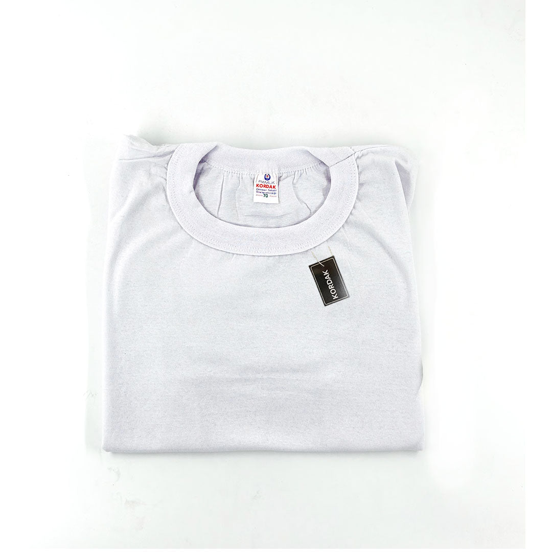 White Underwear - Short Sleeve Undershirt (Thin Fabric)