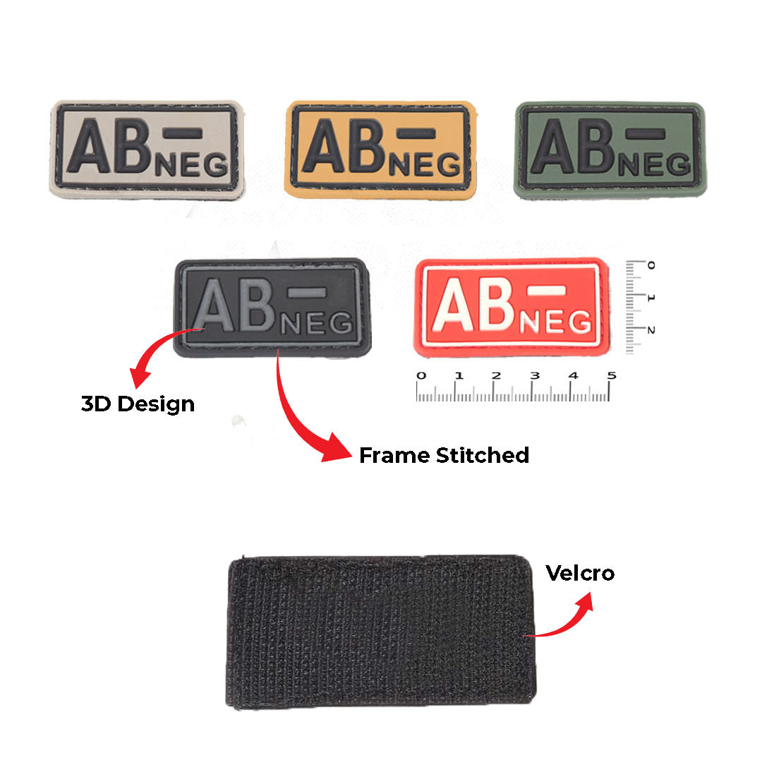 AB RH (-) Negative Blood Group Patch (3D)