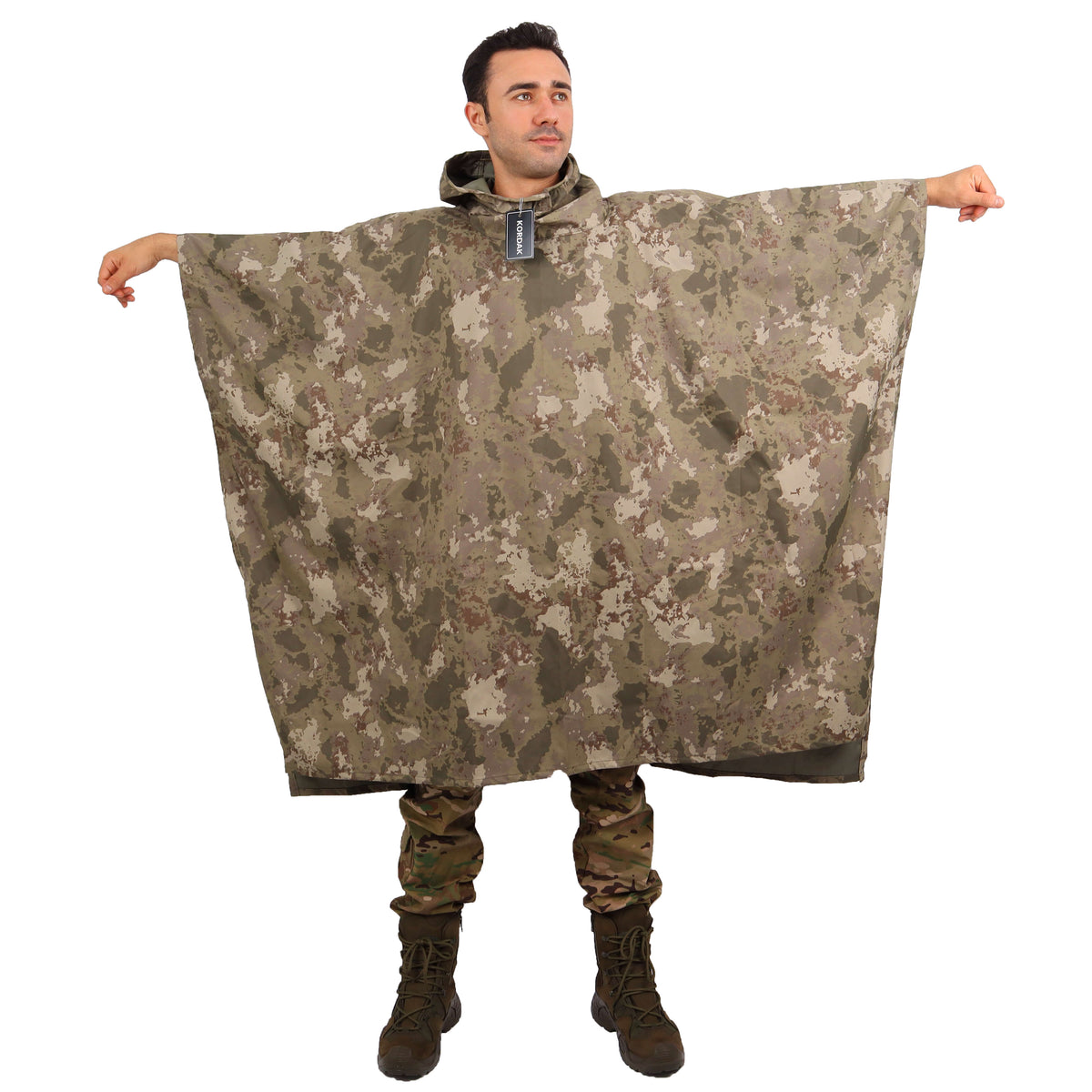 CRW Camouflage Waterproof Poncho Raincoat