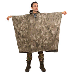 CRW Camouflage Waterproof Poncho Raincoat