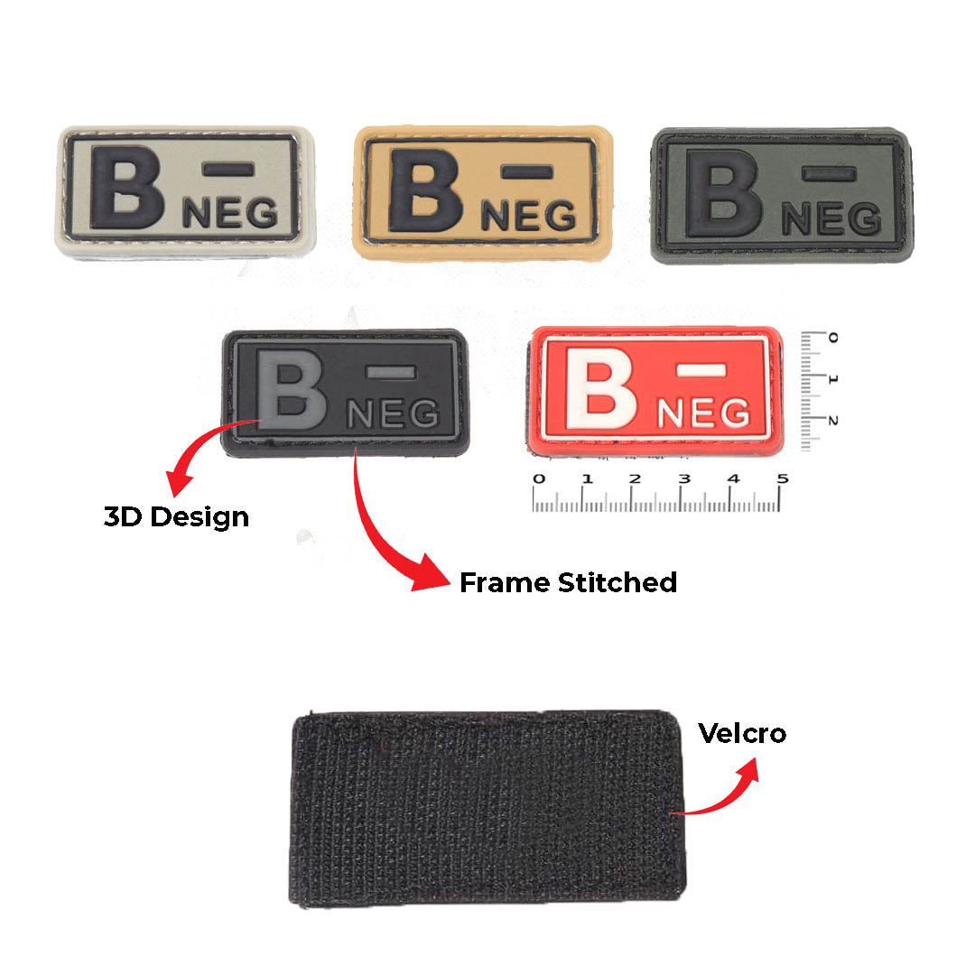 B RH (-) Negative Blood Group Patch (3D)