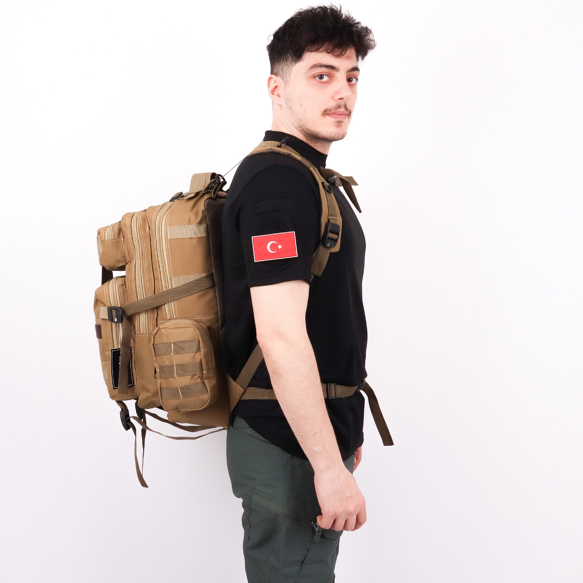 Beige Hike Outdoor Backpack - 42 Liters Bag