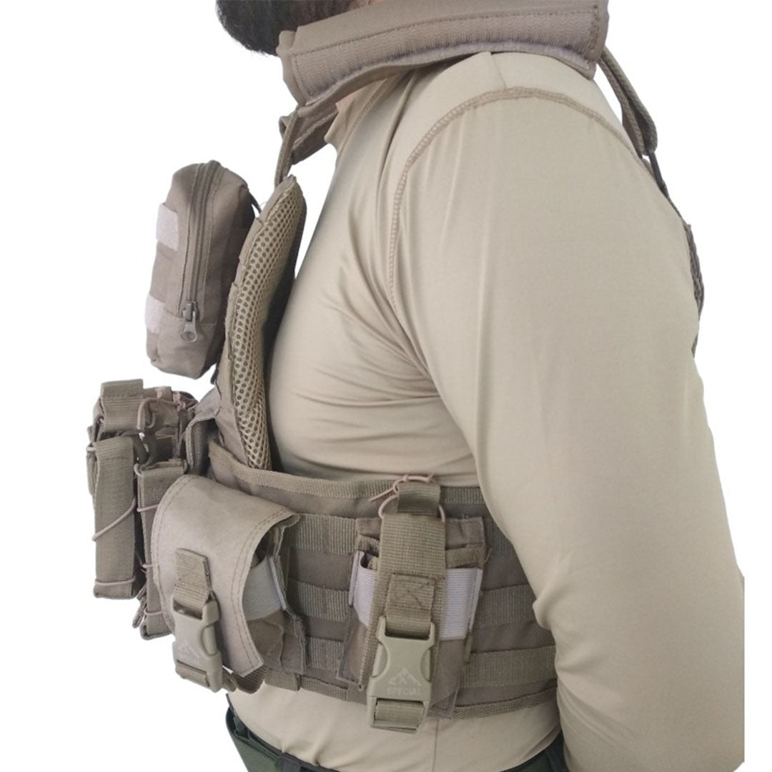 Functional Cordura Beige Airsoft Military Tactical Vest