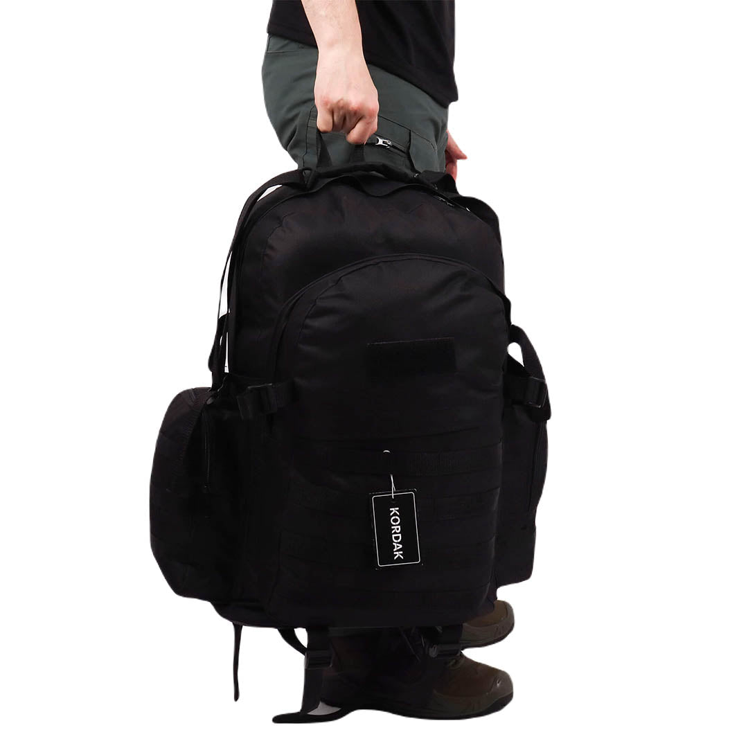 Black Camping Hike Trekking Backpack - 75 Liter Bag