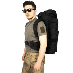 Black Large Camping Military Operation Backpack - 110 Liter Bag