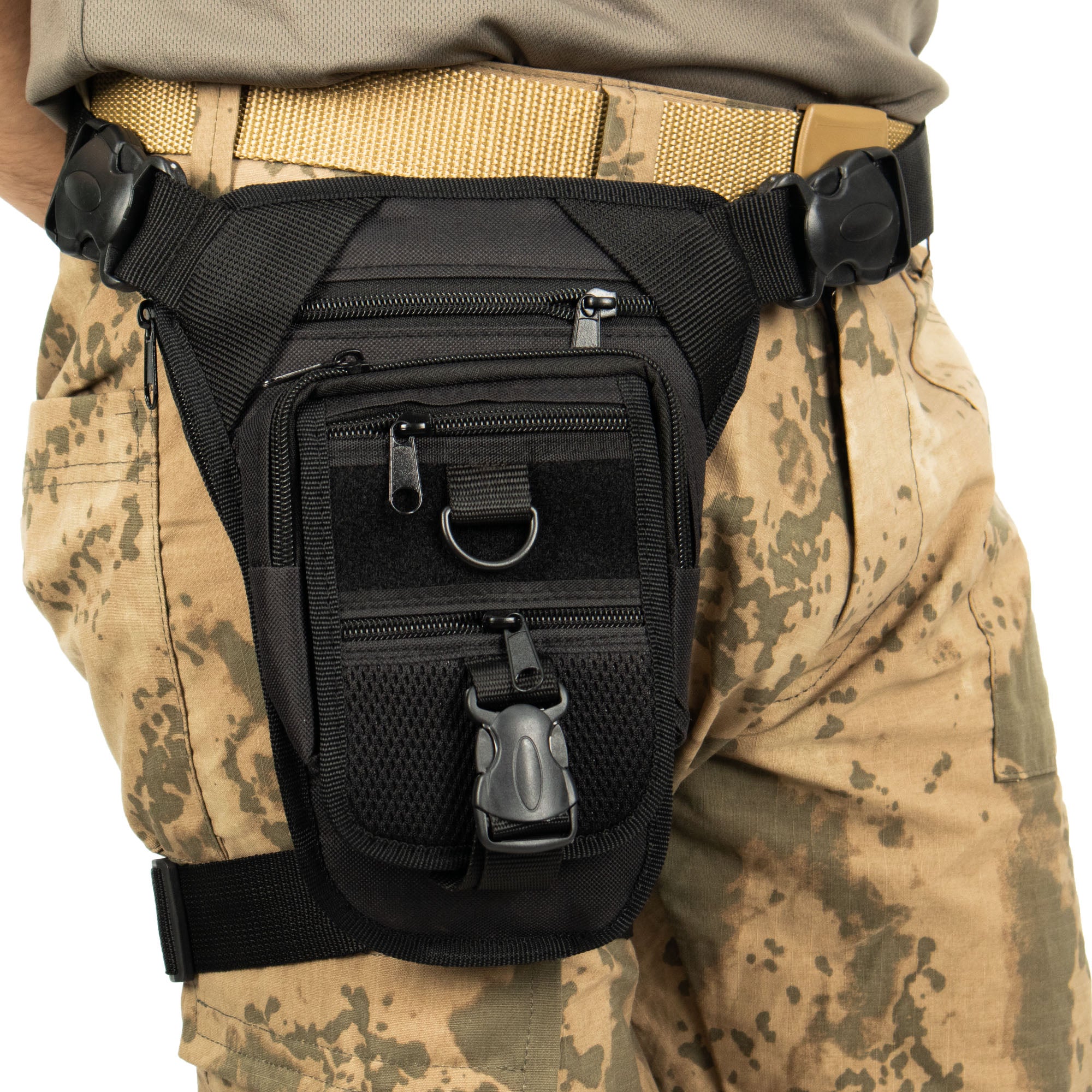 Black Shoulder or Leg Gun Carrying Bag with Strap