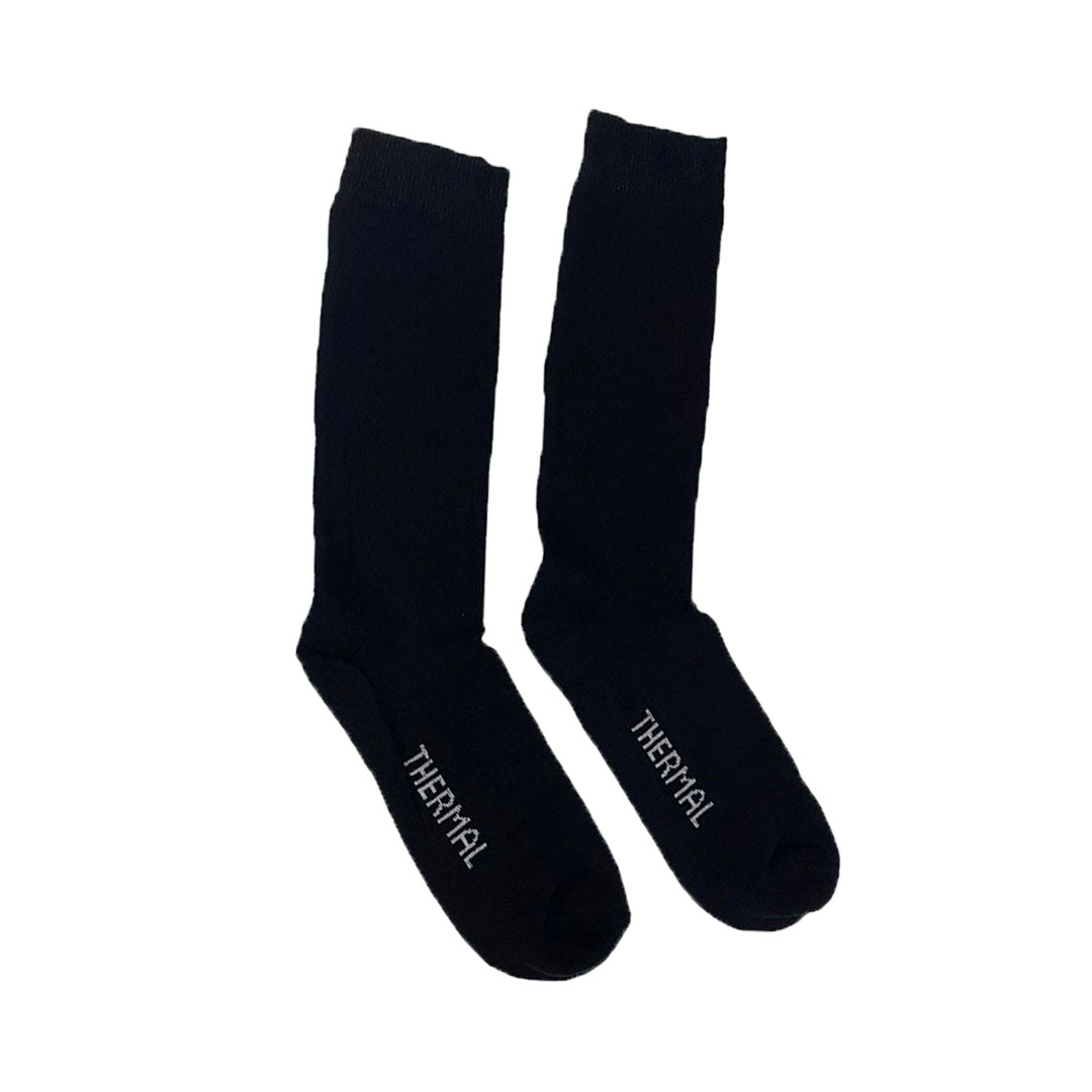 Black Thermal Socks - Boots Socks Against Cold Weather