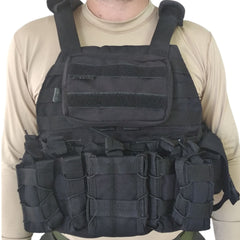 Functional Cordura Black Airsoft Military Tactical Vest