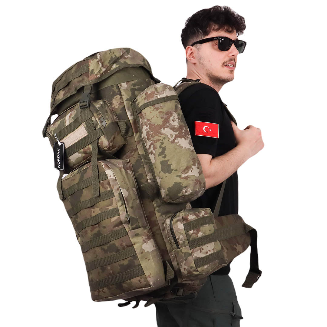 Deserton Camouflage Large Military Operation Backpack - 110 Liter Bag