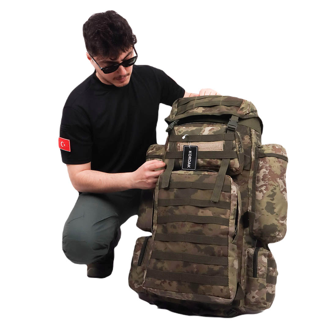 CRW Camouflage Large Military Operation Backpack - 110 Liter Bag