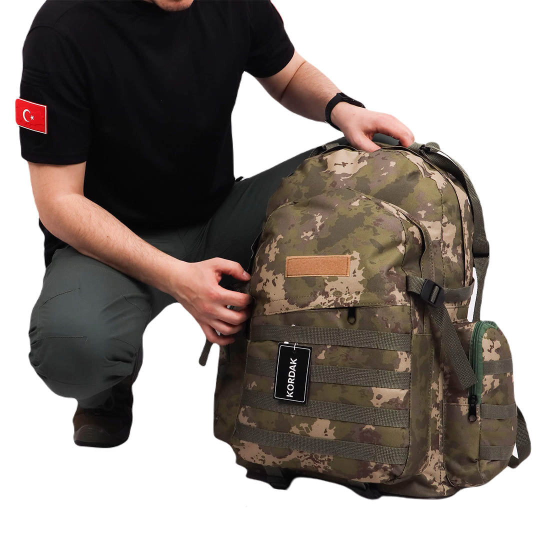 Deserton Camouflage Military Camping Trekking Backpack - 75 Liter Bag