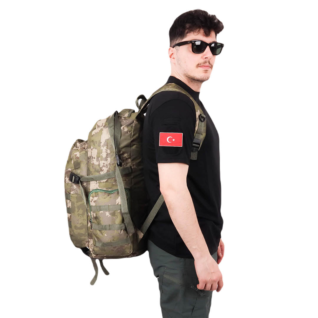 CRW Camouflage Military Camping Trekking Backpack - 75 Liter Bag