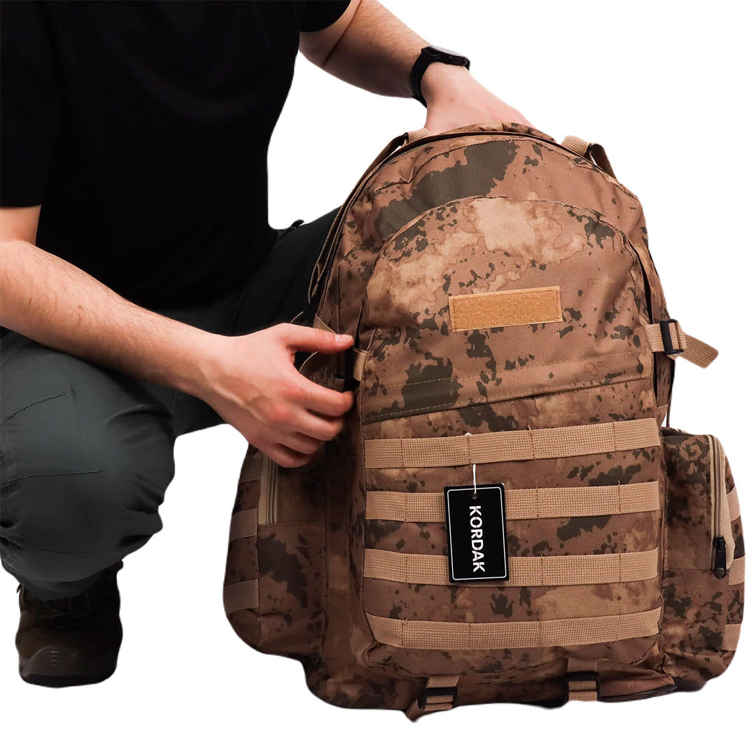 Deserton Camouflage Military Camping Trekking Backpack - 75 Liter Bag