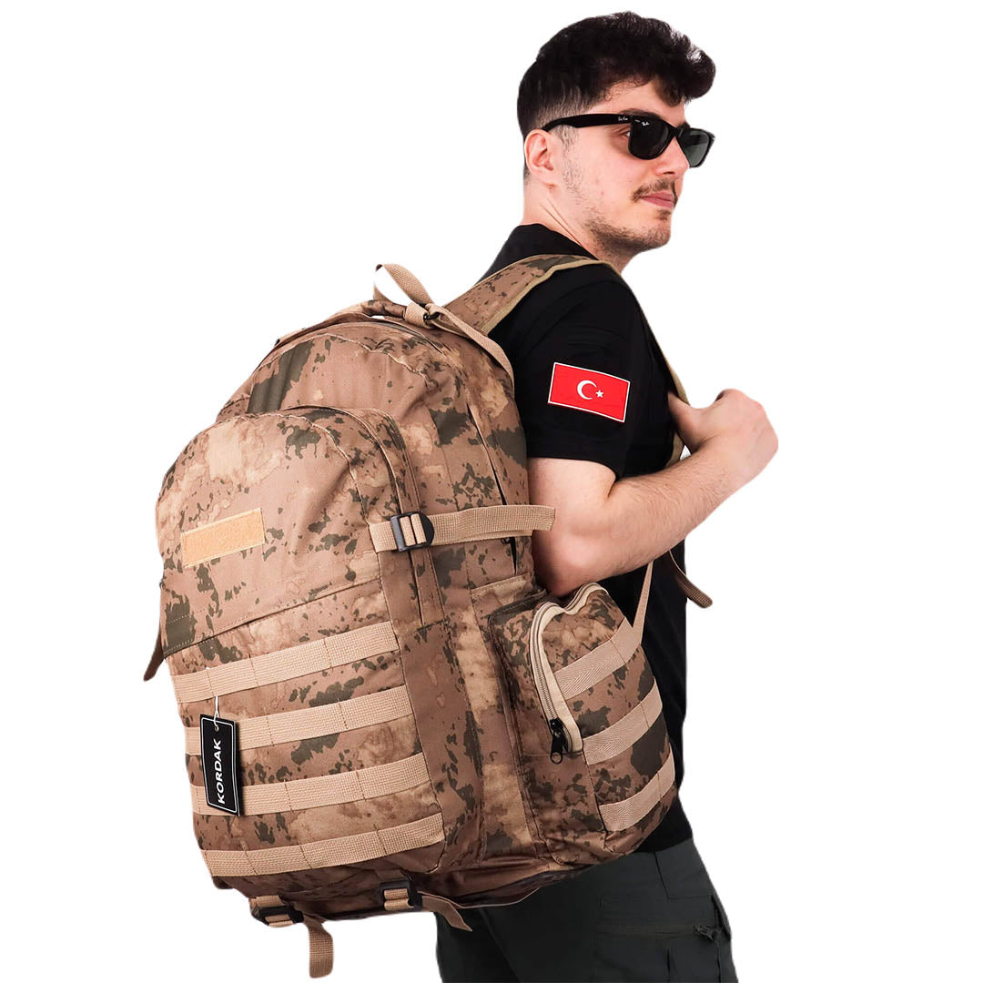 Deserton Camouflage Military Camping Trekking Backpack - 75 Liter Bag