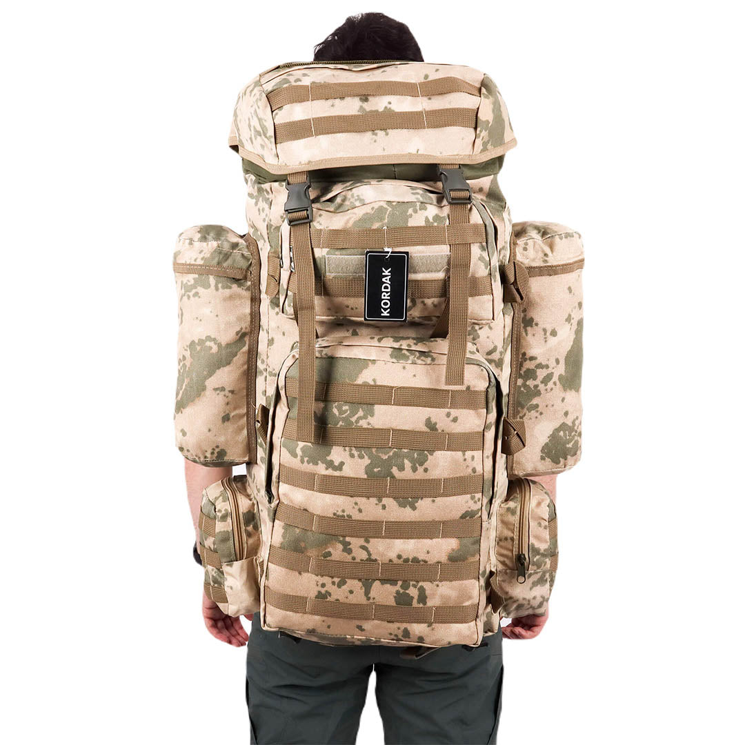 Deserton Camouflage Large Military Operation Backpack - 110 Liter Bag