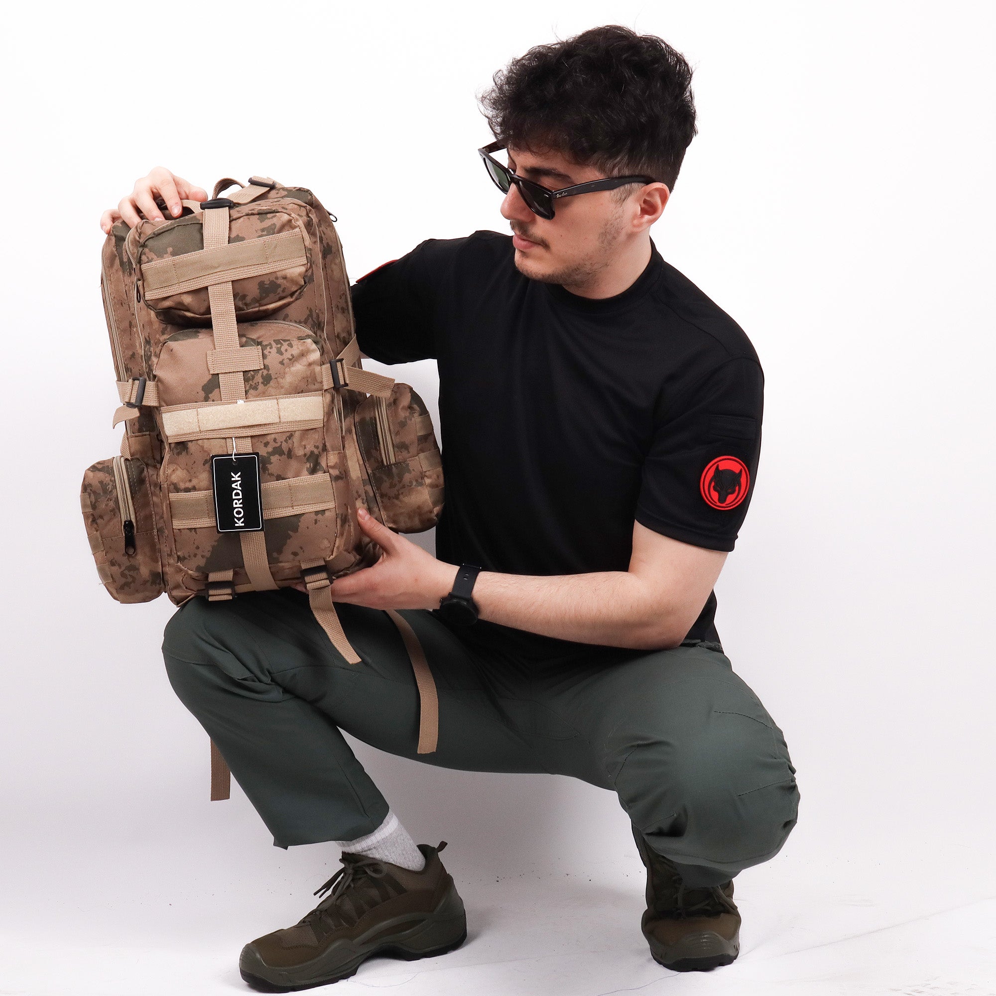 Deserton Camouflage Military Outdoor Backpack - 42 Liters Bag