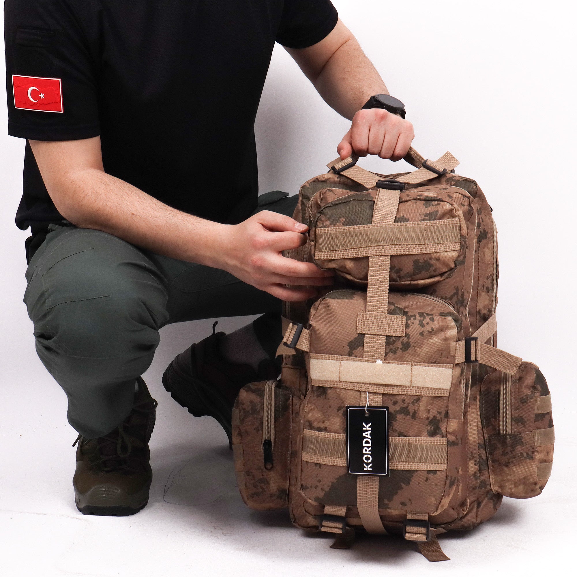 CRW Camouflage Military Outdoor Backpack - 42 Liters Bag