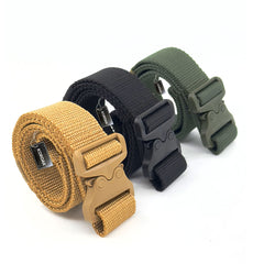 Khaki Plastic Tipped Cobra Model Clip-on Belt