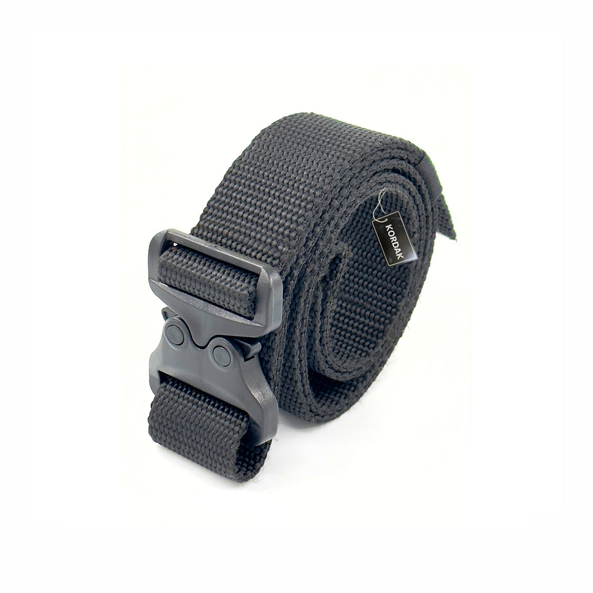 Black Plastic Tipped Cobra Model Clip-on Belt