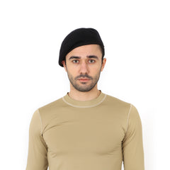 Black Military Beret - French Beret