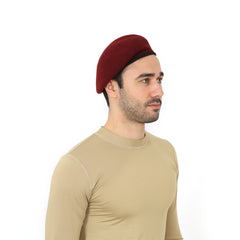 Burgundy Military Beret - French Beret