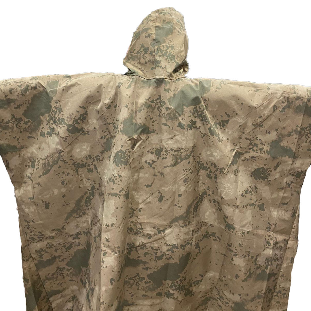 Deserton Camouflage Waterproof Poncho Raincoat