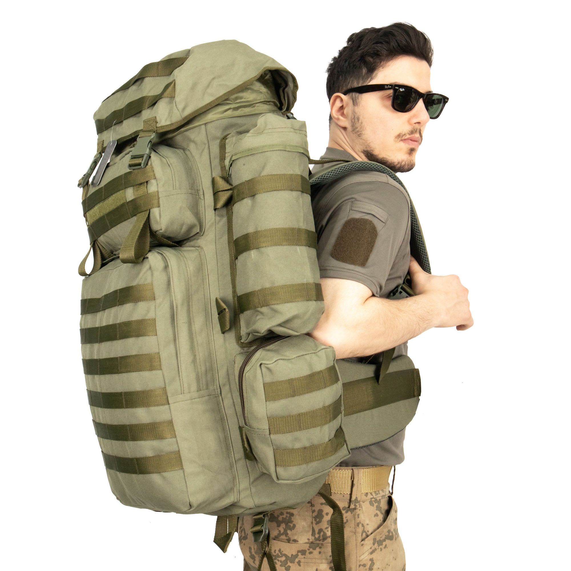 CRW Camouflage Large Military Operation Backpack - 110 Liter Bag