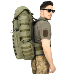 Khaki Large Camping Military Operation Backpack - 110 Liter Bag