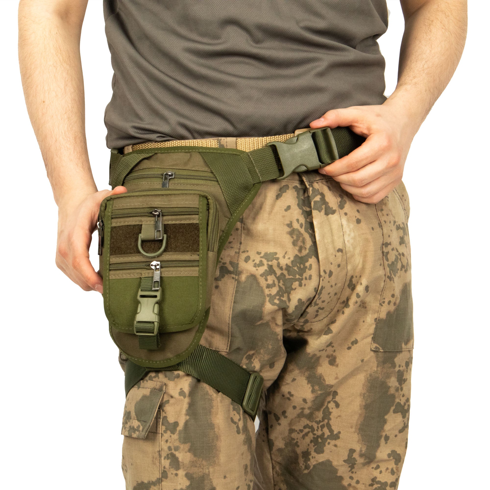 CRW Camouflage Shoulder or Leg Gun Carrying Bag with Strap